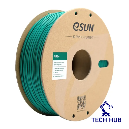 eSUN20Green20ABS_203D20Filament_201_75mm_201kg_Roll.webp eSUN Green ABS+ 3D Filament, 1.75mm, 1kg/Roll - Image 1