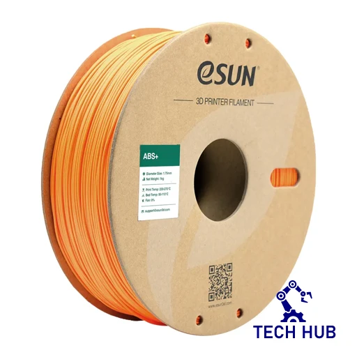 eSUN20Orange20ABS_203D20Filament_201_75mm_201kg_Roll.webp eSUN Orange ABS+ 3D Filament, 1.75mm, 1kg/Roll - Image 1