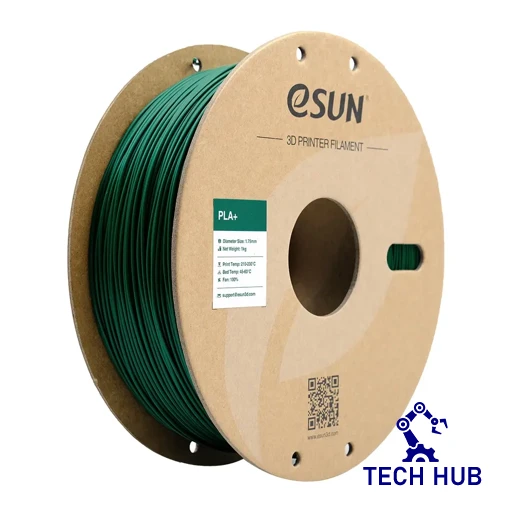 eSUN20Pine20Green20PLA_203D20Filament_201_75mm_201kg_Roll.webp eSUN Pine Green PLA+ 3D Filament, 1.75mm, 1kg/Roll - Image 1