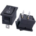 Boat Rocker Switch ON-OFF Black (3A,250VAC)