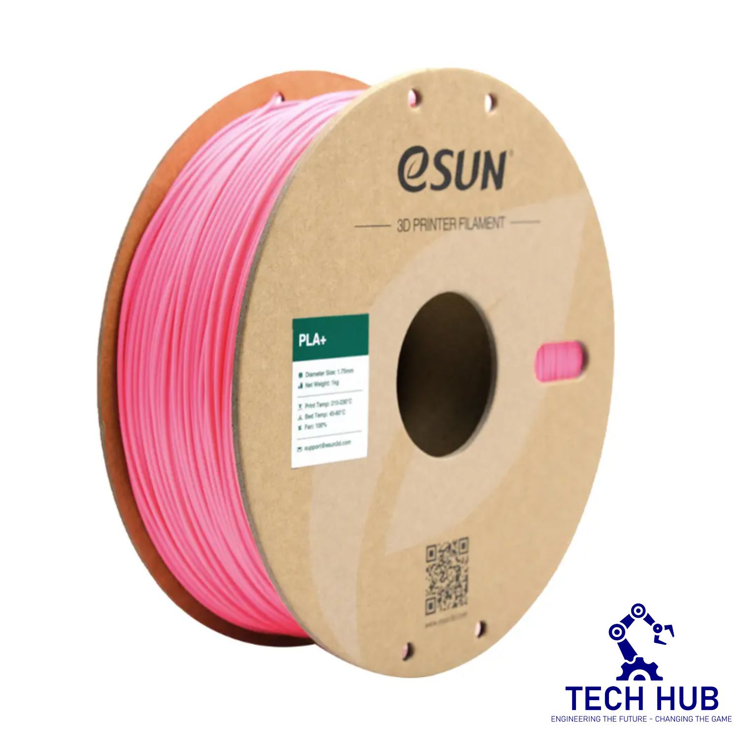 Untitled design (34) eSUN Pink PLA+ 3D Filament, 1.75mm, 1kg/Roll - Image 1