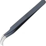 Stainless Steel Anti-Static Tweezers Angled