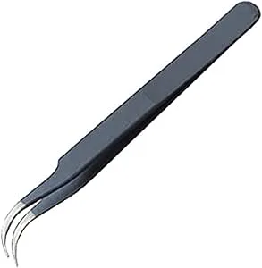 Stainless Steel Anti-Static Tweezers Angled