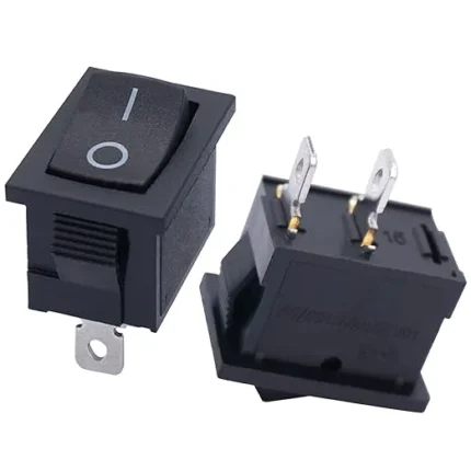 Boat Rocker Switch ON-OFF Black (3A,250VAC)