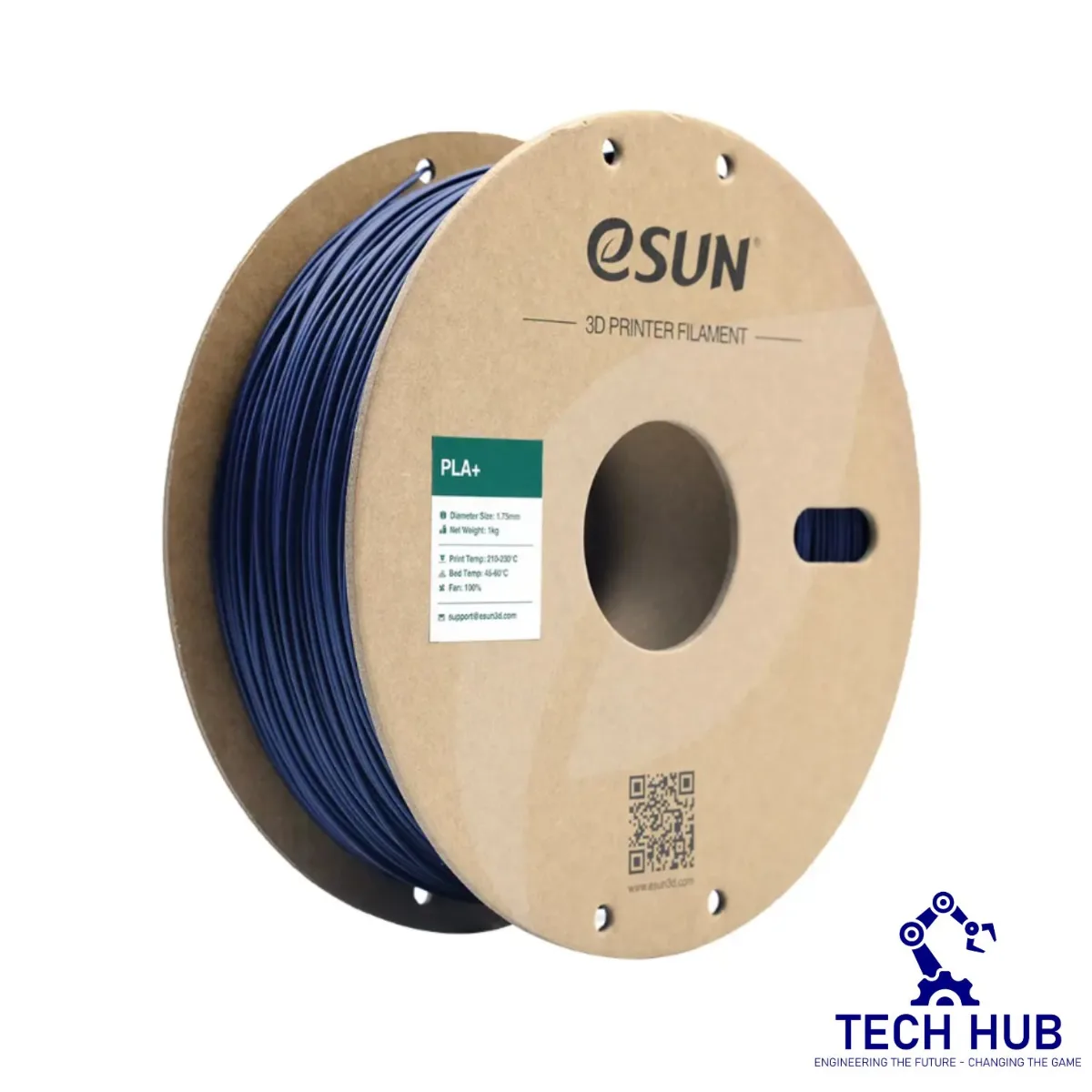 Untitled design (36) eSUN Dark blue PLA+ 3D Filament, 1.75mm, 1kg/Roll