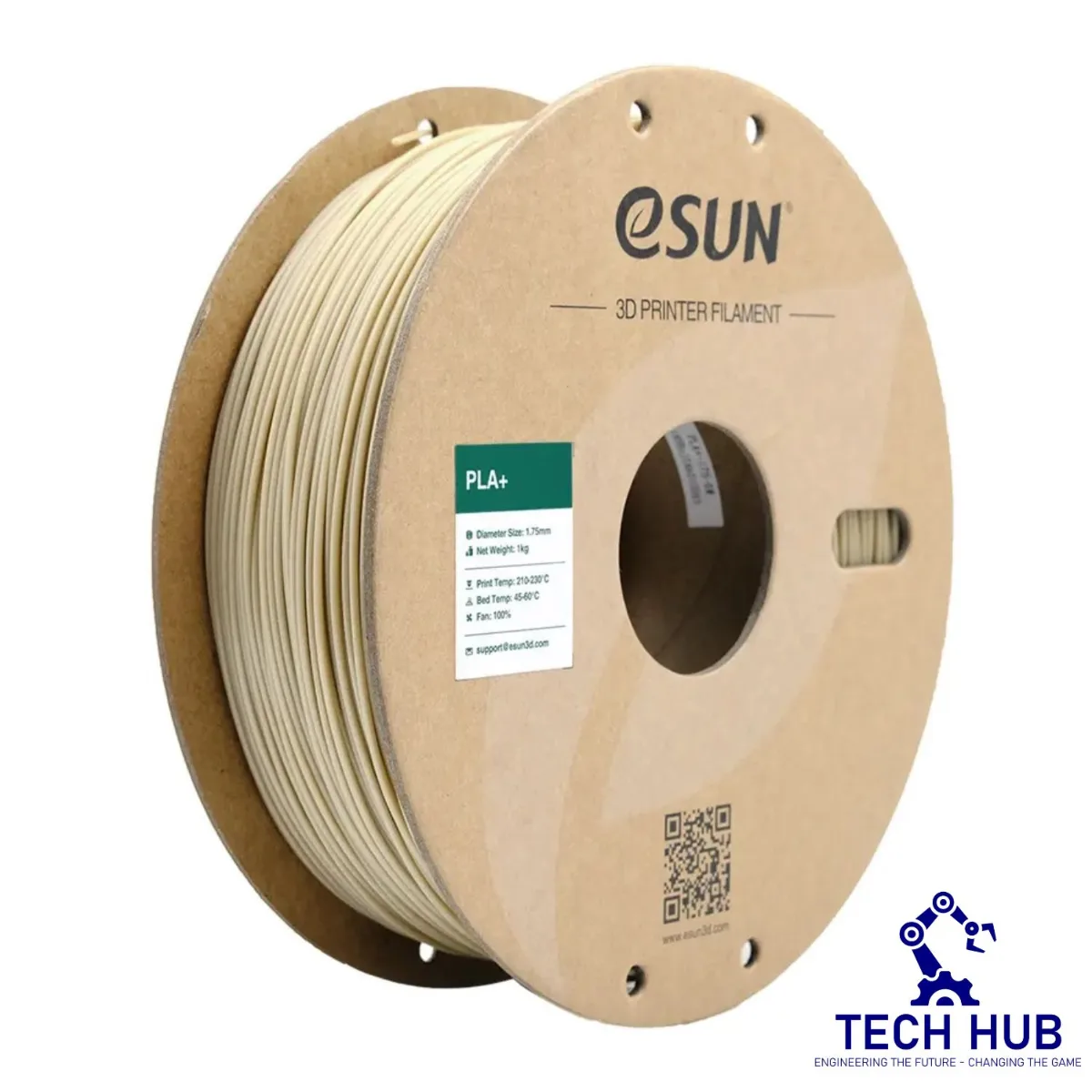 Untitled design (37) eSUN Bone White PLA+ 3D Filament, 1.75mm, 1kg/Roll