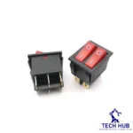 Double Boat Rocker Switch 6 Pins On-Off