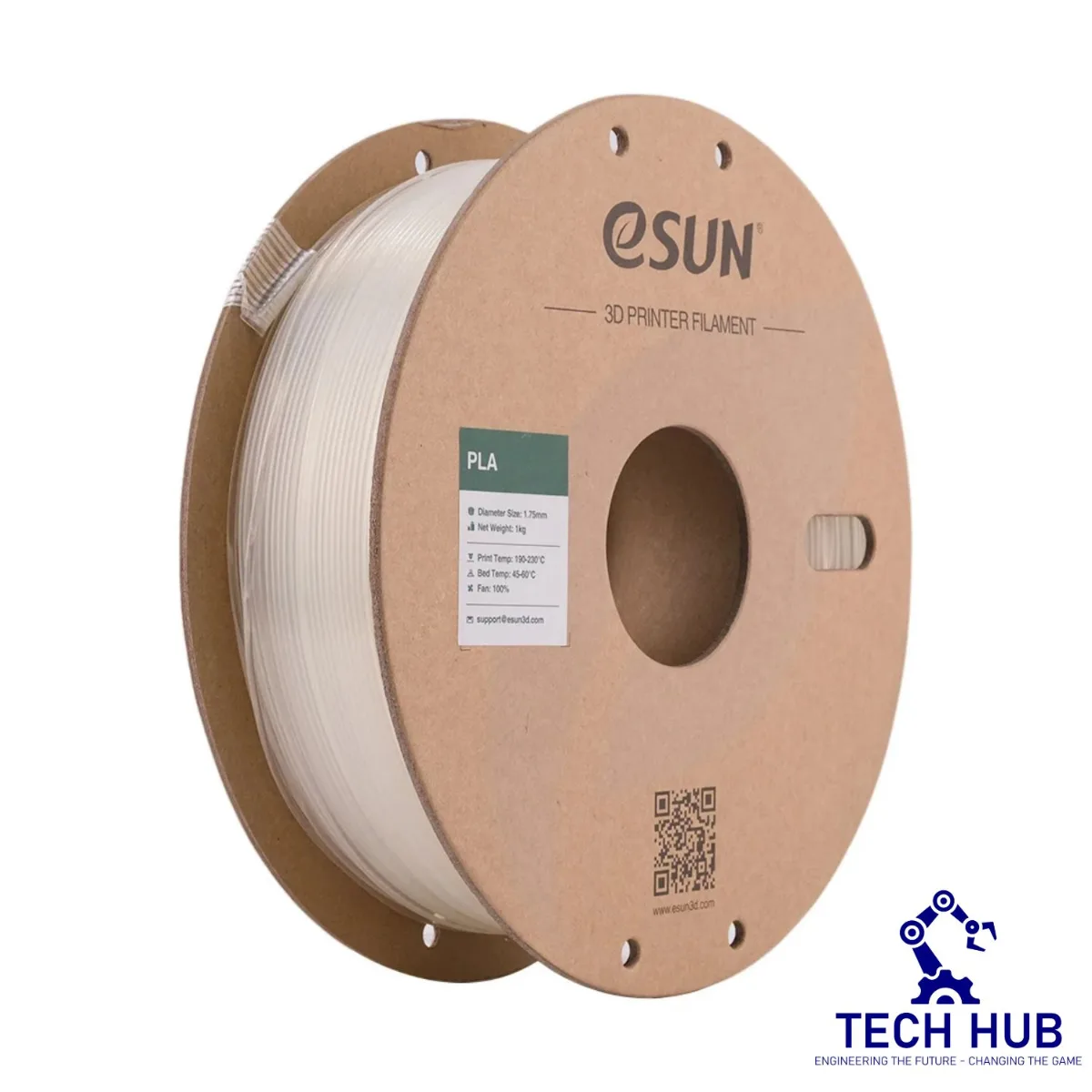 Untitled design (9) eSUN Clear PLA 3D Filament, 1.75mm, 1kg/Roll